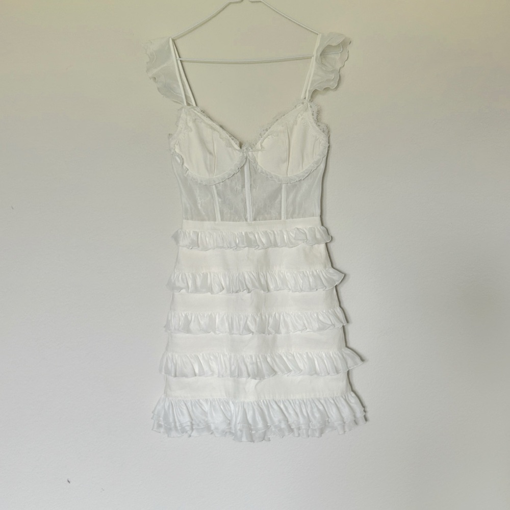 V. Chapman Fiorini Mini Dress White - Picture 4 of 10